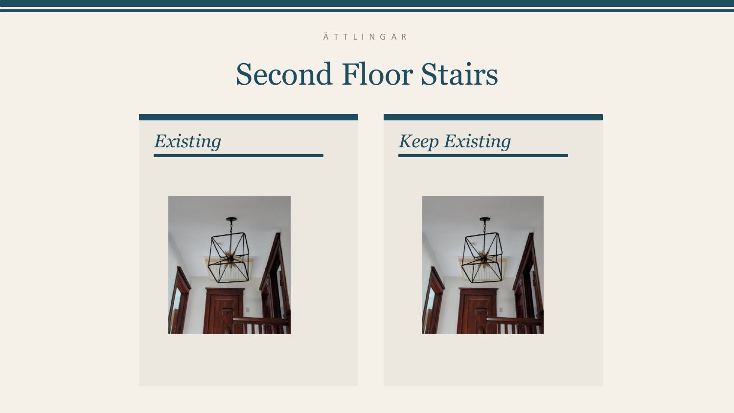 Second Floor Stairs — Keep Existing